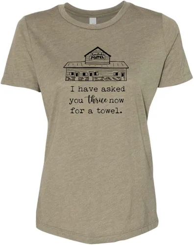 Miniatura 8 de Cute Women's Screen Printed Crew Neck Tee, Shirts With Sayings, Dusty Blue or Olive