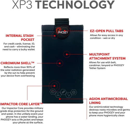 Miniatura 6 de PHOOZY XP3 Funda Térmica Ultra-Resistente para Teléfono para Frío Extremo Funda Aislada para Teléfono Extiende la Vida de la Batería 4X Equipo