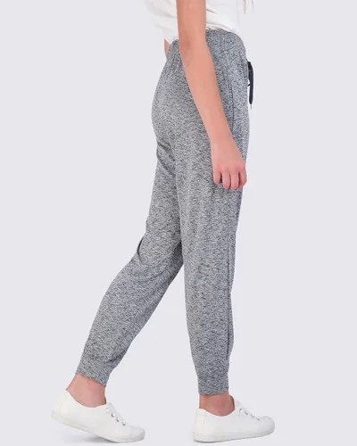 Miniatura 4 de Real Essentials Paquete de 3 pantalones deportivos Dry-Fit para niñas, pantalones deportivos suaves y activos con bolsillos y cordón