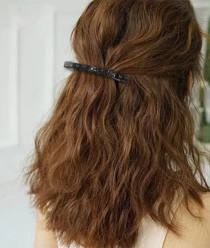 Miniatura 6 de HYFEEL Pasadores franceses largos para mujer, cabello fino y grueso, pinzas grandes de 4 pulgadas para cola de caballo, accesorios elegantes