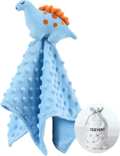 Miniatura 27 de CREVENT - Manta de felpa acogedora para bebé, mantita de seguridad con caras de animales para niños pequeños, regalo para bebés recién nacidos
