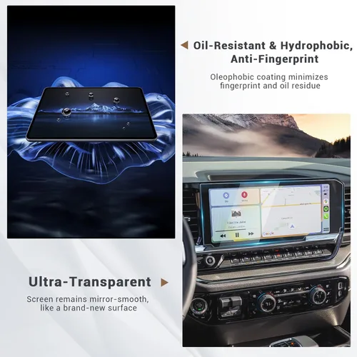 Miniatura 4 de Paquete de 3 protectores de pantalla para Silverado 2022 2023 2024 2025 2026 Chevy Silverado 2500 HD Accesorios 2026 Silverado Protector de pantalla