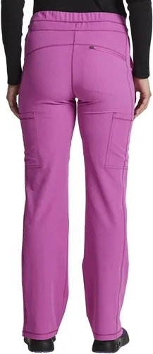Miniatura 5 de Dickies - Pantalones Dynamix de uniforme médico para mujer, tiro medio, pierna recta, con cordón ajustable, DK130