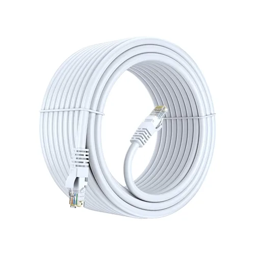 Miniatura 20 de Maximm Cable Ethernet Cat6, 100 pies, cobre 100% puro, UTP (negro) 100 pies