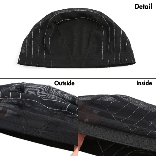 Miniatura 4 de Bella Hair Gorra de cúpula de mapa para pelucas de encaje frontal, gorra de malla elástica con banda elástica ancha para hacer pelucas, perfecta