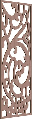 Miniatura 165 de Bridgewater - Paneles de pared decorativos de madera con calado, 9 3/8 pulgadas de ancho x 24 3/8 pulgadas de alto x 1/4 de alto, nogal