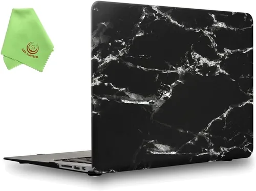 Miniatura 21 de Carcasa para MacBook Air de 13 pulgadas, UESWILL, carcasa rígida mate de tacto suave para MacBook Air de 13 pulgadas (Modelo A1466 / A1369) de Negro
