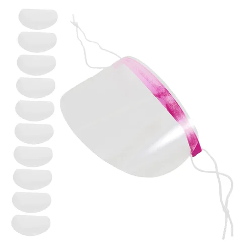VICASKY 50 piezas de microblading suave cubierta de ojos corte de pelo baño visera maquillaje máscara protectora salón estilista herramienta cómoda