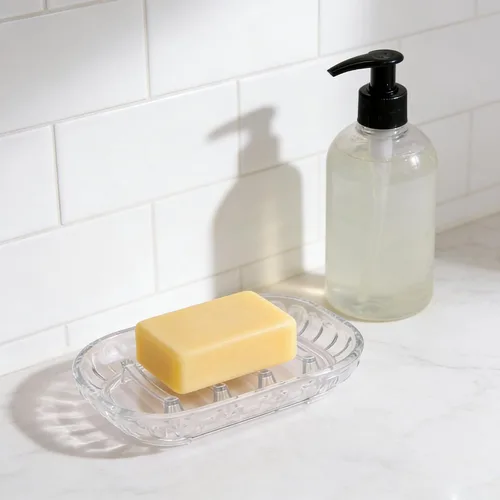 Miniatura 5 de Paquete de 2 soportes para jabonera para barra de jabón, jaboneras de baño, jabonera, protector de jabón, bandeja de jabón blanda para ducha, baño