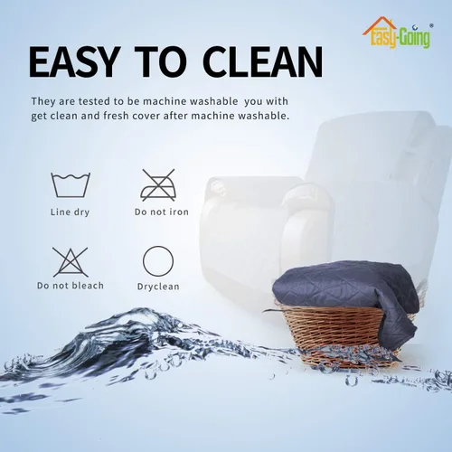 Miniatura 6 de Easy-Going - Funda reversible para sofá reclinable extragrande, protector resistente al agua, correas elásticas, para mascotas