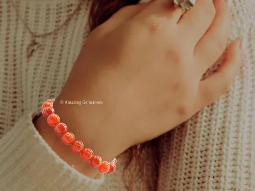 Miniatura 466 de Amazing Gemstone Crystal Bracelet for Women Men's Gifts - Protection Healing Crystal Bracelet - 8mm Gemstone Beaded Stretchable Bracelet Pulseras