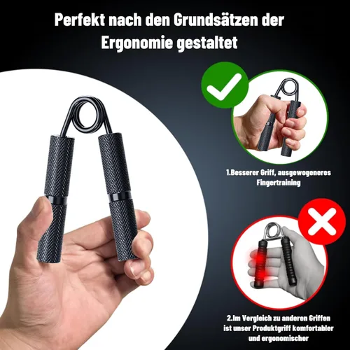 Miniatura 2 de Entrenador de fuerza de agarre, paquete de 4, 50 libras a 200 libras, ejercitador de mano, fortalecedor de antebrazo, dedo, antideslizante, adecuado