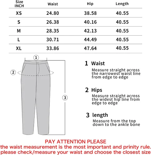 Miniatura 3 de FUNYYZO Pantalones de lino de cintura alta de pierna ancha para mujer, pantalones casuales de trabajo con cintura elástica