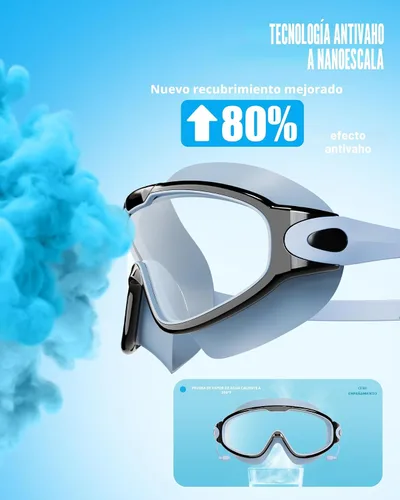Miniatura 4 de Aegend Nuevo paquete de 2 gafas de natación de visión amplia para niños, gafas antivaho/anti-UV sin fugas con tapones para los oídos para niños de 3