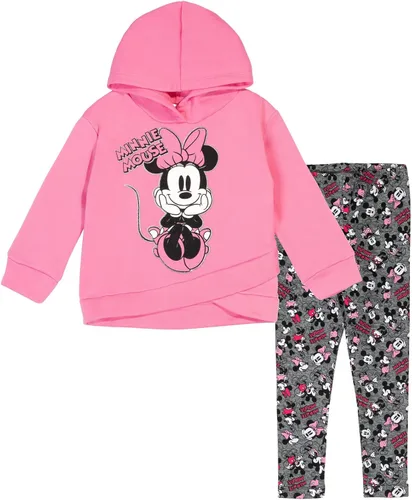 Miniatura 5 de Disney - Sudadera con capucha y leggings de vellón con diseño de Minnie Mouse