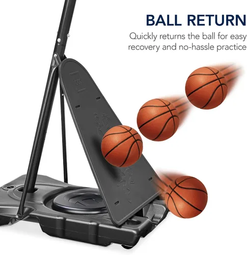 Miniatura 5 de Best Choice Products Aro de baloncesto regulador ajustable, portería portátil con tablero inastillable, retorno de bola, gel base