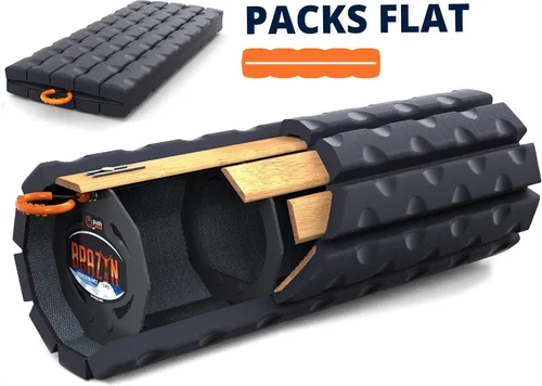 Miniatura 7 de Brazyn Morph - Rodillo de espuma para el hogar, gimnasio, oficina, viajes, atletas - Rodillo plegable y ligero para masaje de puntos de activación