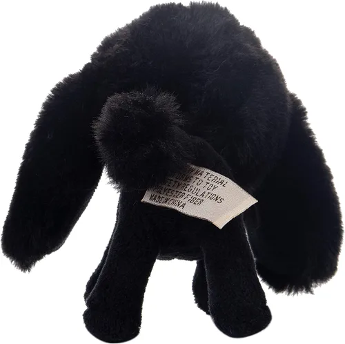 Miniatura 4 de DILLY DUDU Cachorro negro perro de peluche caniche de peluche suave de 4 pulgadas