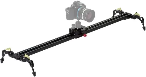 Miniatura 9 de Fotodiox Pro SlideCam - Estabilizador deslizante de video de 600 a 24 pulgadas, deslizador de pista de cámara DSLR, sistema de riel