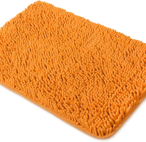 Miniatura 18 de Yeaban Alfombras pequeñas de baño de felpilla de 12 x 12 pulgadas, absorbentes y lavables, antideslizantes, de felpa y suaves para baño, ducha