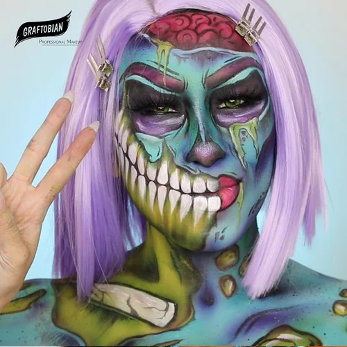 Miniatura 4 de Graftobian Makeup ProPaint - Pintura facial y corporal, juego de pintura facial de 5 onzas, maquillaje de Halloween, maquillaje de disfraces