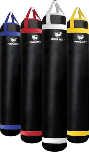 Miniatura 7 de Saco de boxeo pesado para adultos, boxeo, artes marciales, Muay Thai, equipo de entrenamiento de fuerza, relleno, 6 pies, 150 libras, correa