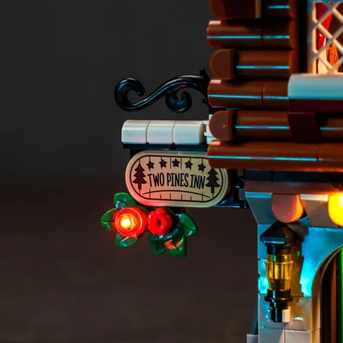 Miniatura 8 de VONADO Kit de luz LED para Lego Alpine Lodge 10325 Christmas Winter Village para adultos (solo luces, sin modelos)