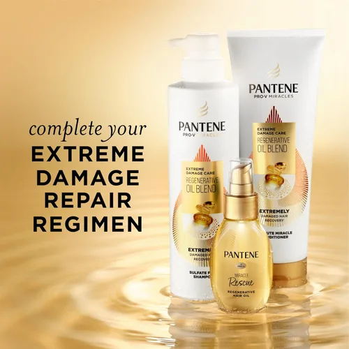 Miniatura 8 de Acondicionador Pantene Pro-V Milagros, Aceite Regenerativo de Mezcla de Aceites para Cuidado de Daño Extremo 1 Minuto Milagro, Hidrata, Suaviza