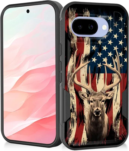 Miniatura 61 de Funda para Pixel 7a, resistente de doble capa híbrida de policarbonato duro de goma suave a prueba de golpes para Google Pixel 7A 6.1 pulgadas