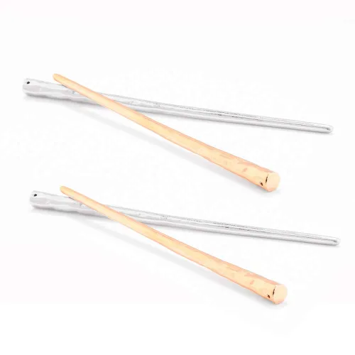 Miniatura 9 de RAYNAG Paquete de 4 palillos de metal para el cabello, palillos de pelo para niñas y mujeres, alfileres de aleación, dorado y plateado