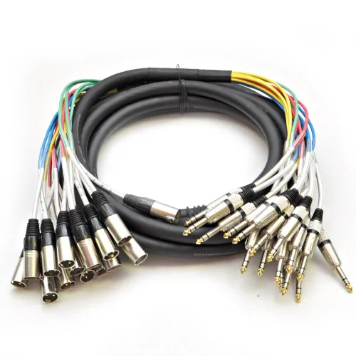 Miniatura 8 de Seismic Audio - SAXT-16x5M - 16 canales 5' XLR macho a 1/4" TRS Snake Cable