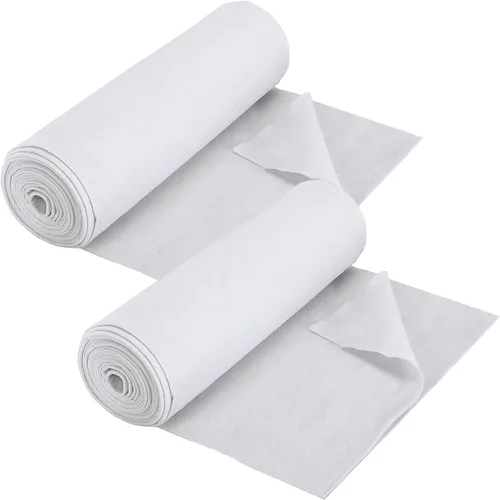 Miniatura 8 de Vincreem 2 rollos de algodón de bateo de 12 x 10 yardas, suministros de costura para edredones perforados con agujas, proyectos de bricolaje
