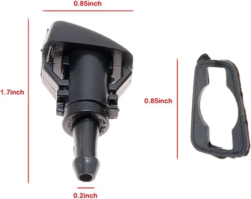 Miniatura 4 de Paquete de 2 rociadores de boquilla para limpiaparabrisas delantero izquierdo derecho arandela de parabrisas boquilla para Jeep 2005-2015 Dodge