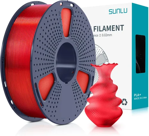 Miniatura 56 de SUNLU - Filamento PLA Plus para impresora 3D, 1.75 mm, bobina de 1 kg (2.2 lb), enrollado de forma ordenada, precisión dimensional ±0.02 mm