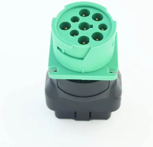 Miniatura 2 de Adaptador OBD2 macho a verde J1939 hembra