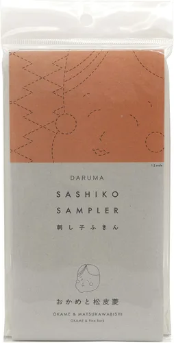 Miniatura 33 de DARUMA Sashiko Sampler - Tela original color azul marino (ángulo recto conectado)