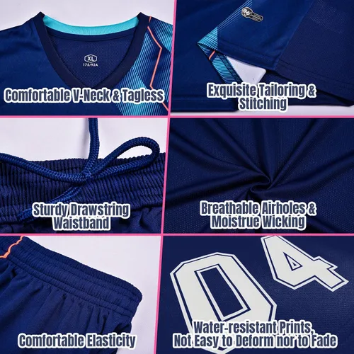 Miniatura 3 de ORYG Camisetas de fútbol personalizadas para niños, uniformes de equipo de fútbol personalizados para hombres y mujeres con nombre de número