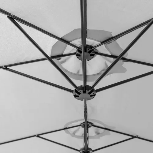 Miniatura 5 de Harrier Parasoles de doble cara de 15 pies – Toldo para patio trasero con cubierta de parasol opcional y pesas base de sombrilla Parasol blanco