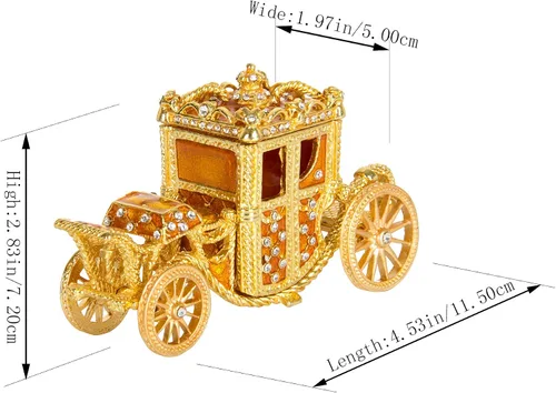 Miniatura 25 de QIFU Caja de baratija pintada a mano con bisagras, regalo único para la familia