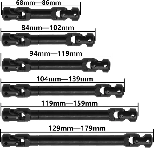 Miniatura 2 de 2 ejes de transmisión universales a control remoto compatibles con Traxxas TRX4 Axial SCX10 AXI03007 Redcat Gen7 RC4WD D90 TF2 1/10 RC Crawler Car