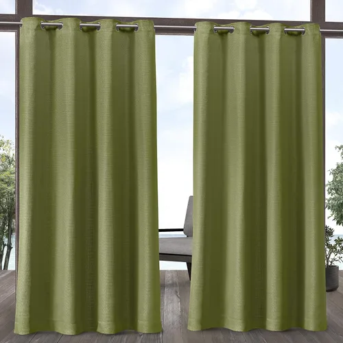 Miniatura 18 de Exclusive Home Aztec - Par de paneles de cortinas para interiores y exteriores con ojales, 54x96 pulgadas, Azure