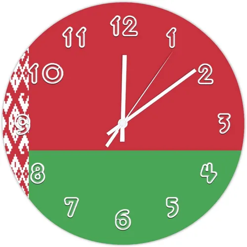 Miniatura 7 de Reloj de pared de Bélgica - Reloj de pared con bandera de Bélgica para dormitorio, sala de estar, oficina, escuela, decoración artística de pared