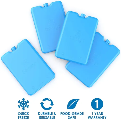 Miniatura 3 de Bentgo Enfriadores de almuerzo de hielo, bolsas de hielo ultrafinas perfectas para el uso diario en loncheras, loncheras y enfriadores, paquete de 4