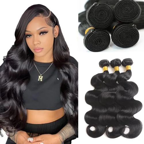 Miniatura 24 de Extensiones de pelo rizado brasileño de Selina, pelo virgen brasileño, 100 gramos/paquete, color natural (16 pulgadas, rizado)