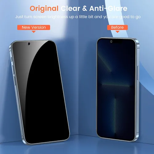 Miniatura 4 de Fotbor Protector de pantalla de privacidad para iPhone 13 Pro con protector de lente de cámara [2 + 2 unidades], con kit de fácil instalación