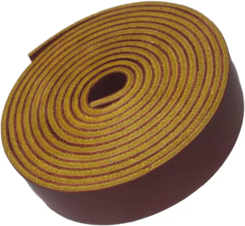 Miniatura 9 de TOFL Tiras de cuero gruesas de 7/8 pulgadas de ancho x 72 pulgadas (6 pies) de largo para manualidades, 1/8 pulgadas de grosor (7-8 onzas), correas