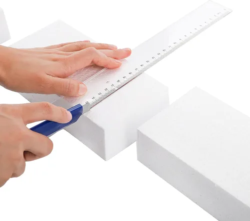 Miniatura 5 de YOUEON 12 bloques de espuma para manualidades, bloques rectangulares de espuma gruesa de 8 x 4 x 2 pulgadas, ladrillos de poliestireno para artes