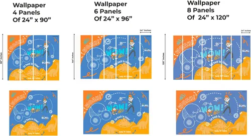 Miniatura 5 de EGD Blippi Kids Wallpaper X Blippi Series - Colección Prime - Mural temático para diseño de interiores (EGDBLI013)