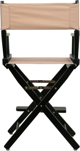 Miniatura 5 de Casual Home - Silla de director de 24.0 in, marco negro, con lona bronceada, altura de mostrador