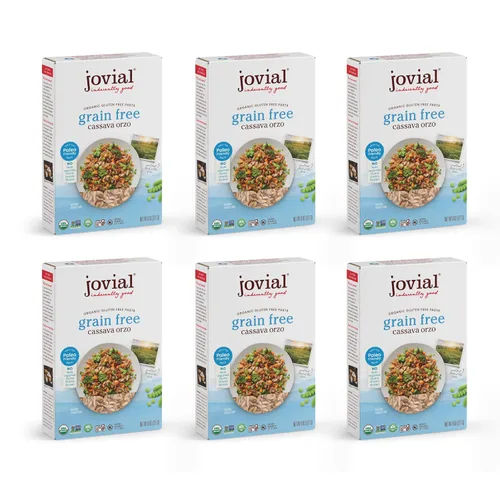 Miniatura 7 de Jovial Orzo de mandioca sin granos – Pasta orzo sin gluten, pasta de yuca, pasta paleo, sin granos, pasta 100% orgánica, certificada por USDA, sin